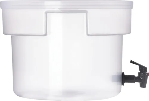 Miniatura 2 de Carlisle FoodService Products Dispensador redondo de bebidas Dispensador de bebidas con espita para catering, plástico, 3 galones, transparente