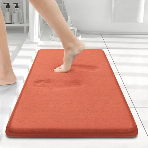 Miniatura 30 de Smiry Tapetes de Baño de Espuma Viscoelástica 36 x 24 pulgadas, Tapetes de Baño Extra Suaves y Absorbentes, Alfombra Antideslizante Lavable