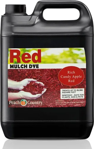 Miniatura 9 de Peach Country Concentrado de color de mantillo negro de alta calidad, 11,200 pies cuadrados, espray de tinte para mantillo negro medianoche (1 galón)