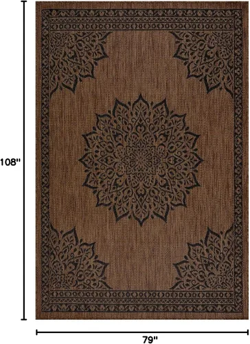 Miniatura 2 de CAMILSON Alfombra para exteriores, alfombras modernas para patios interiores y exteriores, tapetes de cocina y pasillo, alfombra lavable para porche