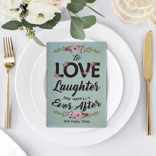 Miniatura 6 de Paquete de semillas de flores silvestres prellenadas para bodas, baby showers, despedidas de soltera, recuerdos de fiesta para invitados con texto