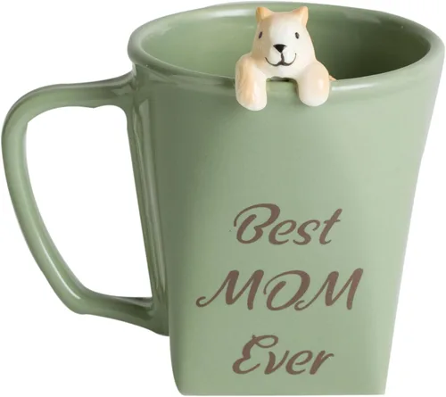 Miniatura 11 de DIHOclub Taza de cerámica divertida con perezoso 3D para mujeres y hombres, taza de café con diseño de perezoso para regalar a los mejores amigos