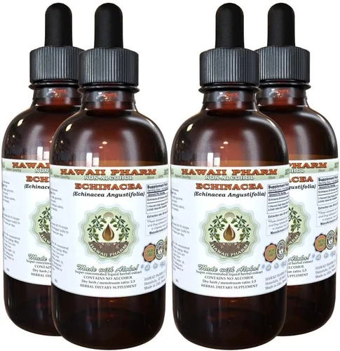Miniatura 6 de Hawaii Pharm Extracto líquido sin alcohol de equinácea, equinácea (Echinacea Angustifolia) Suplemento herbario natural de glicerita de raíz seca, 2
