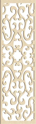 Miniatura 164 de Smithfield Paneles de pared decorativos de madera con calado, 13 3/8 pulgadas de ancho x 34 3/8 pulgadas de alto x 3/8 de alto, roble rojo rojo