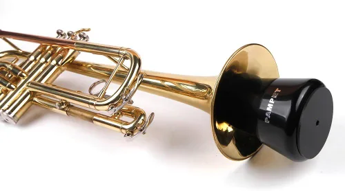 Miniatura 5 de Pampet - Silenciador para trompeta de práctica, ligero, recto (negro)