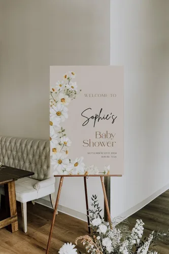 Miniatura 14 de Letrero de bienvenida de sandía para baby shower, letrero de bienvenida de niña de melón rosa, cartel personalizado para baby shower, letrero