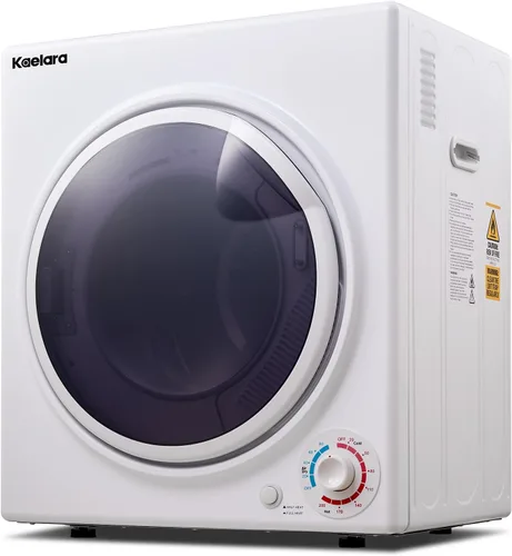 Miniatura 8 de Secadora Portátil de 3.5 pies cúbicos, secadora compacta de 1500 W con tambor de acero inoxidable, 4 modos de secado, protección contra