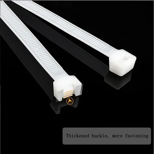 Miniatura 3 de Bridas blancas de 15 pulgadas, 100 bridas de nailon resistentes a los rayos UV para exteriores, 60 libras, resistencia a la tracción Blanco