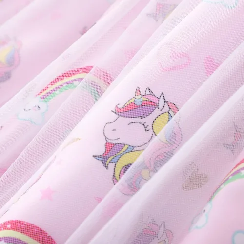 Miniatura 6 de Vestido de tul para niños pequeños, disfraz de unicornio para cumpleaños, fiesta de princesa, falda tutú casual de verano para niñas