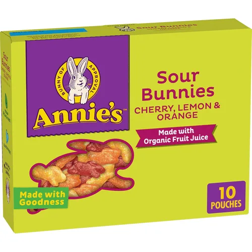 Miniatura 12 de Annie's Snacks Orgánicos Bunny con Sabor a Fruta, Fresa de Verano, Sin Gluten, 10 Bolsas, 7 oz