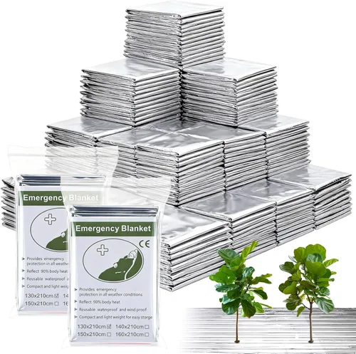 Miniatura 8 de Paquete de 12 láminas de Mylar reflectantes plateadas, hojas de aluminio para cubierta de invernaderos de jardín, hojas de película Mylar de 83 x 52