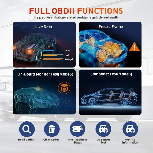 Miniatura 9 de LAUNCH Escáner OBD2 Touch PRO Elite - Nueva herramienta de escaneo 2026 con 20 funciones de reinicio, codificación por inyector, SAS, EBP, BMS