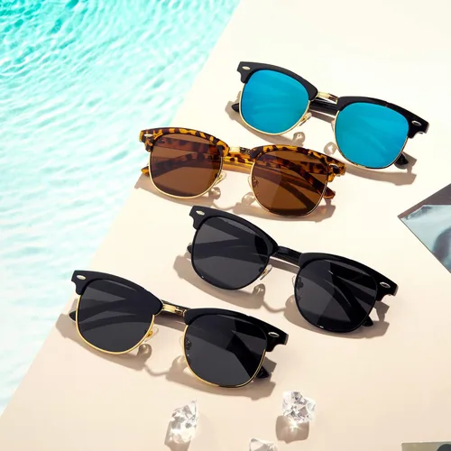 Miniatura 8 de Pro Acme Gafas de sol polarizadas semi sin montura con protección UV 400 para mujeres y hombres
