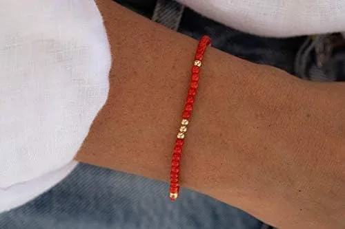Miniatura 2 de Joyas Auténtico Coral Italiano Coral Rojo Mar Mediterráneo 0.118 in Coral Rojo Genuino 0.118 in Pulsera de coral rojo con cuentas Coral Natural