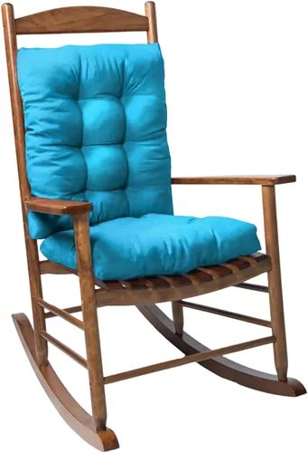 Miniatura 17 de Cojines para silla mecedora para interiores y exteriores, paquete de 1, cojines para sillas de patio, cojines de asiento de respaldo alto para Negro