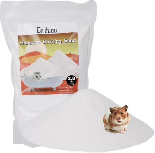 Miniatura 10 de DR.DUDU Arena de baño para hámster, 6.6 libras, libre de polvo, arena del desierto o arena para orinal para hámster, chinchillas, jerbo, hámsters