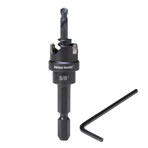 Miniatura 12 de Jetax Tools - Juego de 5 piezas de sierra de agujero TCT de cambio rápido, 7/8 pulgadas, 1-1/8 pulgadas, 1-3/8 pulgadas, 1-3/4 pulgadas, 2 pulgadas