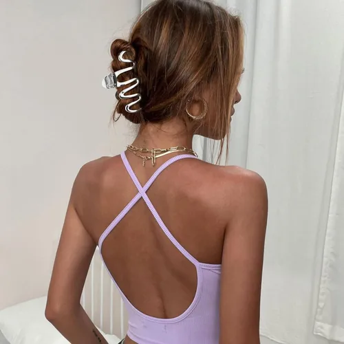 Miniatura 2 de 3 pinzas para el cabello de metal plateado para mujeres, pinzas de pelo medianas para niñas, pinzas de sujeción fuerte, accesorios para el cabello