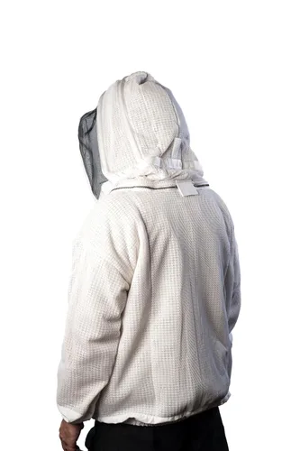 Miniatura 6 de Chaqueta de apicultura forestal – Chaqueta ventilada con capucha de velo de esgrima, chaqueta de apicultura premium YKK con cremalleras de latón