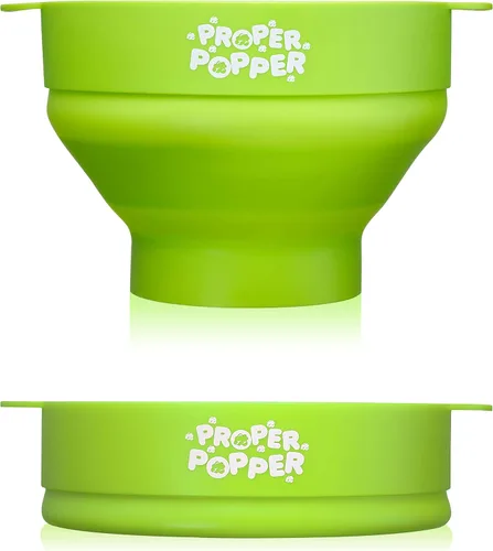 Miniatura 5 de El Original Proper Popper - Palomitas de microondas, palomera de silicona, cuenco plegable sin BPA y apto para lavavajillas - (Verde)