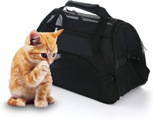 MuchL Transportador de mascotas de lados suaves para gatos, transportador de perros para gatos pequeños y medianos, perros, cachorros, transportador