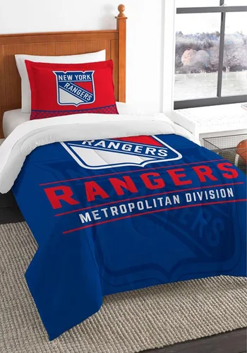 Miniatura 7 de Juego de edredón y funda de almohada para cama individual o matrimonial/queen, con licencia oficial de la NHL