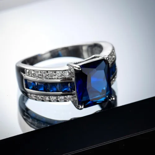 Miniatura 2 de Anillo de promesa de plata de ley 925 con topacio rosa
