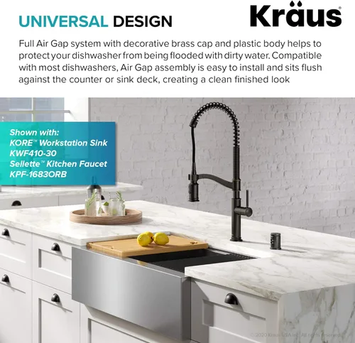 Miniatura 2 de Dispensador de Agua Kraus con Separador de Aire en Bronce Aceitado, KAG-1ORB Oil Rubbed Bronze