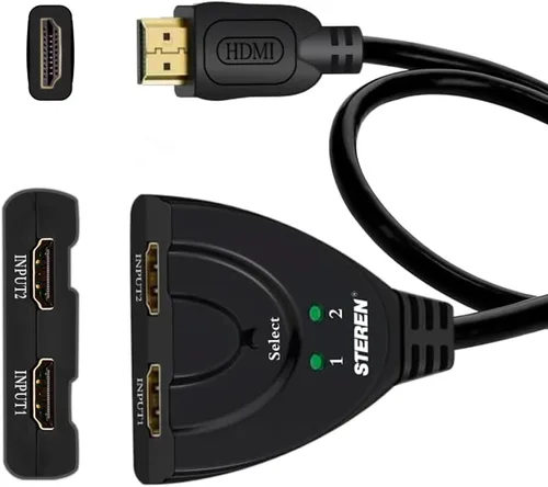 Miniatura 2 de Steren BL-526-032 Conmutador de coleta HDMI 2 x 1, negro
