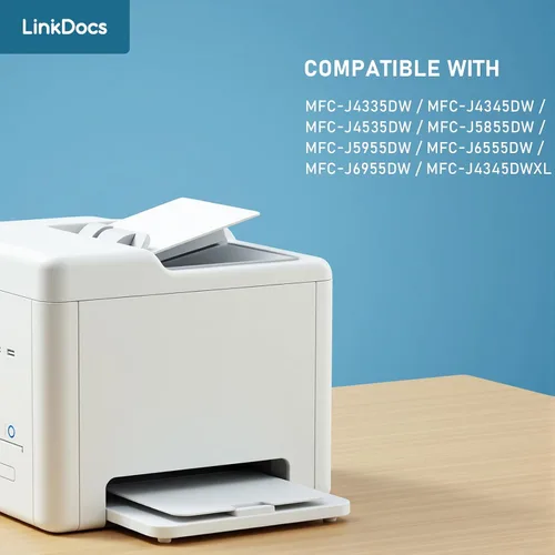 Miniatura 3 de LinkDocs LC406XL - Cartuchos de tinta cian compatibles con Brother LC406 LC406XL C para usar con impresora Brother MFC-J4535DW MFC-J4345DW