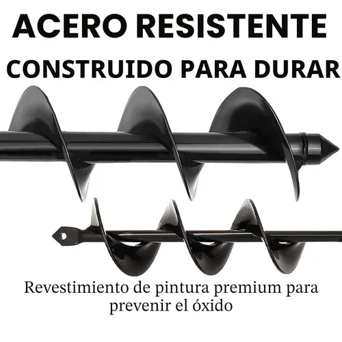 Miniatura 4 de TCBWFY Broca de taladro de jardín para plantar de 1.6 x 16.5 pulgadas y 3.5 x 16 pulgadas, herramienta de maceta resistente para cavar agujeros