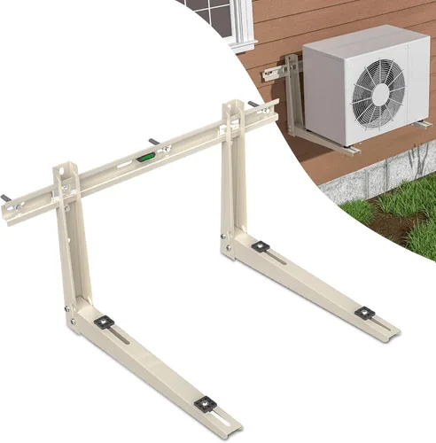 Miniatura 8 de Soporte de montaje en pared mini dividido: Soporte de montaje en pared de CA para 7000 a 12000 BTU exterior Minisplit Aire acondicionado sin