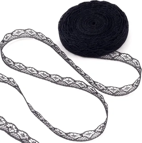 Miniatura 13 de 5.47 yardas, cinta de coser de encaje floral, adornos decorativos suaves para envolver ramos, lazos de bricolaje, clip para el cabello, decoración