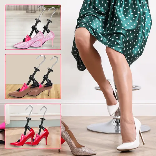 Miniatura 7 de UHIAGREE Ensanchador de zapatos para mujeres y hombres, árbol de botas de zapatos ajustable de 4 vías, con bolsa de transporte y cuerno de zapatos