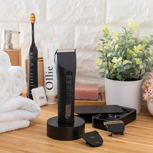 Miniatura 8 de Brio Beardscape V1 Recortador de barba para hombre profesional con cuchilla de cerámica de baja fricción, recortador de pelo inalámbrico profesional