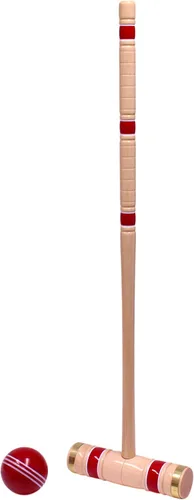Miniatura 2 de Juego de croquet para 8 jugadores, mazos de arce con asas de 32 pulgadas, juego de lujo con estante de almacenamiento, bolas, mazos, estacas, wickets