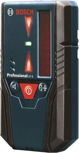 Miniatura 20 de BOSCH LR20 - Receptor láser rotativo de haz rojo y verde de 1000 pies, incluye soporte de montaje y 2 baterías AA