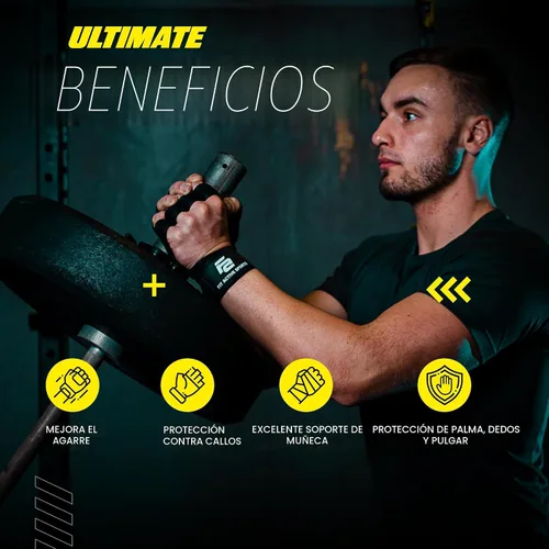 Miniatura 6 de Fit Active Sports Nuevos Guantes de Entrenamiento con Ventilación para Levantamiento de Pesas con Muñequeras Integradas para Hombres y Mujeres