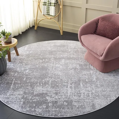 Miniatura 48 de SAFAVIEH Amelia Collection ALA700A - Alfombra decorativa de 2'2" x 4', diseño moderno abstracto, color marfil y azul, no desprende pelusa y de fácil