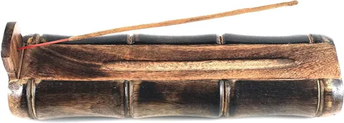 Miniatura 3 de Quemador de incienso hecho a mano con compartimento de almacenamiento, colector de cenizas para meditación, yoga, atrapa todas las cenizas, regalo