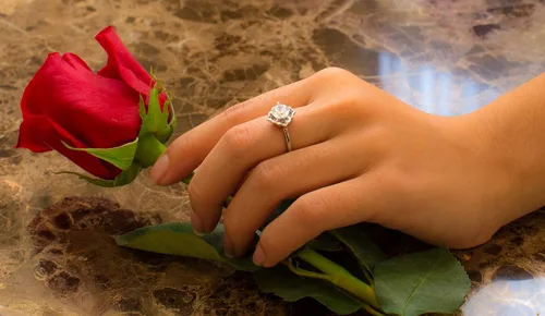 Miniatura 5 de BORUO Anillo de plata de ley 925, circonita cúbica, anillo de compromiso de eternidad, anillo de boda, tamaño 4 a 12