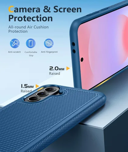 Miniatura 700 de FNTCASE Funda para iPhone 17 Pro: Fundas delgadas translúcidas de color azul claro compatibles con MagSafe, protección completa de la cámara