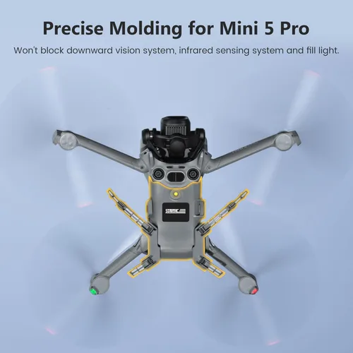 Miniatura 6 de STARTRC Tren de aterrizaje para DJI Mini 5 Pro Accesorios, Plegable Extendido Liberación Rápida Drone Protector para DJI Mini 5 Pro Fly More Combo