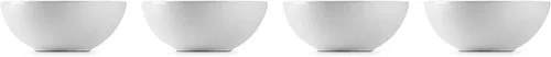 Miniatura 3 de Le Creuset Juego de 4 cuencos de sopa de gres, 22 onzas (6.25") cada uno, blanco