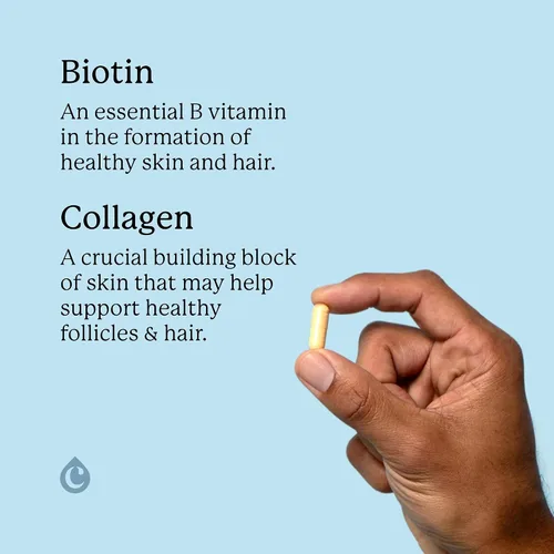 Miniatura 2 de Multivitaminas para el cabello de biotina, 2500 mcg de biotina con colágeno, 60 cápsulas, suministro para 30 días