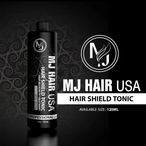 Miniatura 4 de MJ HAIR USA Set de tratamiento para el crecimiento del cabello (champú, acondicionador, tónico) – unisex para adultos – negro – sin perfume – mujer