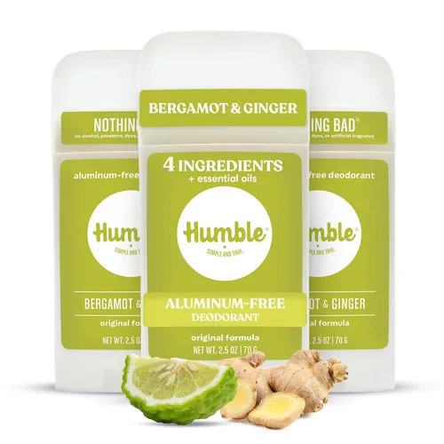 HUMBLE BRANDS - Desodorante sin aluminio de fórmula original. Control de olores de larga duración con bicarbonato de sodio y aceites esenciales,