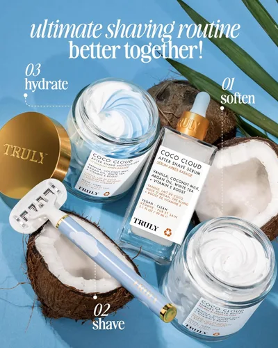 Miniatura 5 de Truly Crema de afeitar de lujo Fórmula de afeitado ultrahidratante para una piel suave y sedosa