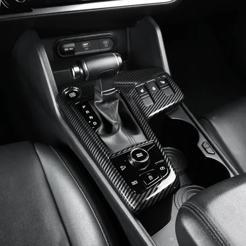 YOUTOOCAR Cobertura de Panel de Cambio Manual de Coche Cubierta Interior Compatible con Accesorios de Kia Sportage 2023-2026 (Patrón de Fibra de
