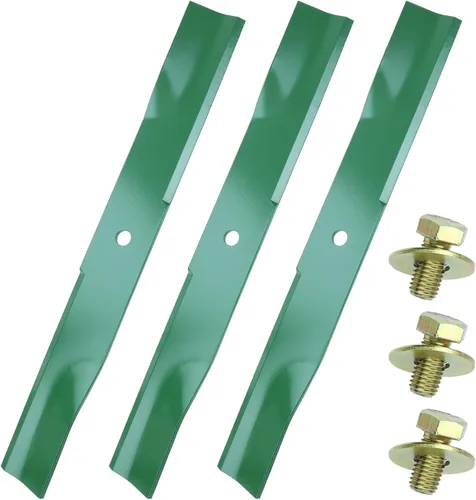 Miniatura 23 de Paquete de 3 cuchillas de cortacésped 115-5059-03 con pernos de hoja para Toro MX5000 MX5025 MX5050 MX5060 SW5000 Reemplazo Toro Timecutter 50